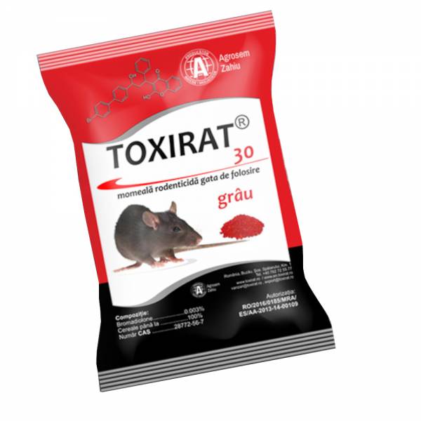 Momeala rodenticida grau rosu Toxirat 30 150g