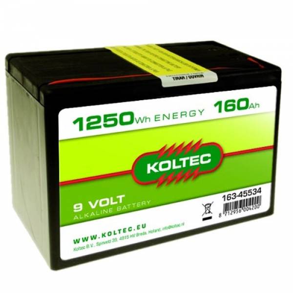 Baterie alkalina 9v 160Ah Koltec