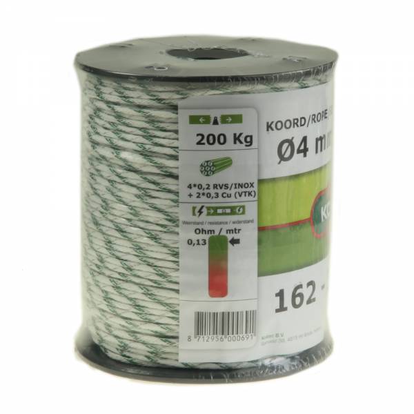 Conductor sfoara Koltec alb/verde 6 fire 4 mm 200m