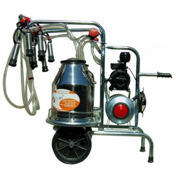 Aparat de muls vaci 30L 2 bidoane inox cu 2 posturi EMT2+2S30