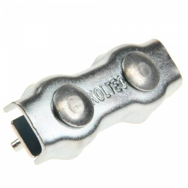 Conector dublu fir cu fluture, galvanizat KER