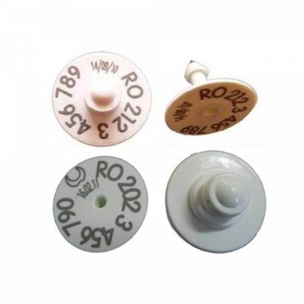 Kit crotalie electronica RFID + vizuala varf metalic pentru caprine