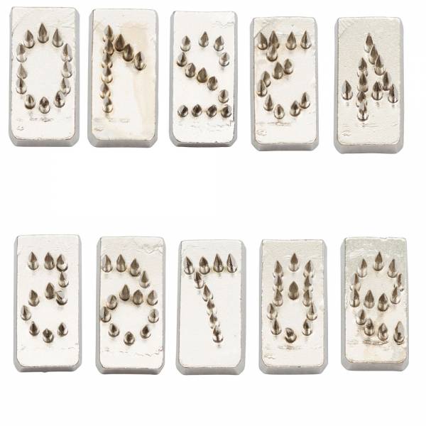 Set numere 7mm 0-9 pentru cleste tatuare